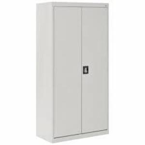 DESCRIPTION: (1) STORAGE CABINET BRAND/MODEL: SANDUSKY #4BE29 INFORMATION: SWING HANDLE & KEYED, 22 GA PANEL THICK, FRAME, GRAY SIZE: 36 IN X 18 IN X