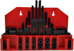 DESCRIPTION: (1) STEEL CLAMPING KIT INFORMATION: 58 PIECES, RED SIZE: 5/8" - 11 RETAIL$: $171.10 EA QTY: 1