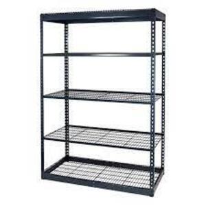 Gray 5-Tier Boltless Steel Garage Storage Shelving Unit ( 48 in. W x 72 in. H x 18 in. D )