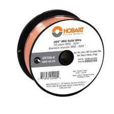 DESCRIPTION: (1) SPOOL OF MIG SOLID WIRE BRAND/MODEL: HOBART #ER70S-6 INFORMATION: 33 LB SIZE: .035" RETAIL$: $52.85 EA QTY: 1