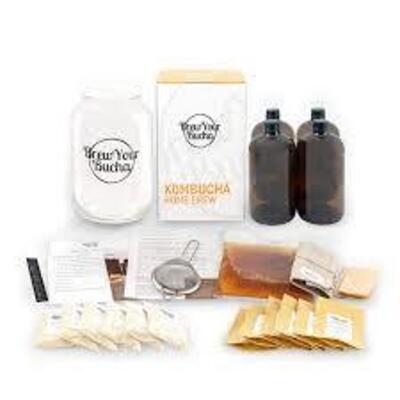 DESCRIPTION: (1) DIY KOMBUCHA KIT BRAND/MODEL: BREW YOUR OWN BUCHA SIZE: 1 GALLON RETAIL$: $64.99 EA QTY: 1