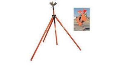 DESCRIPTION: (1) TRIPOD FOR ROADSIDE SIGN BRAND/MODEL: DICKE SAFETY PRODUCTS RETAIL$: $145.00 EA QTY: 1