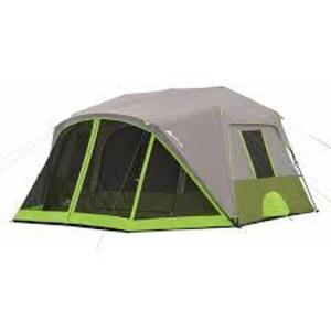 DESCRIPTION: (1) TENT AND SCREEN HOUSE BRAND/MODEL: OZARK TRAIL INFORMATION: BLUE SIZE: 9 PERSON WITH MAT RETAIL$: $114.00 EA QTY: 1