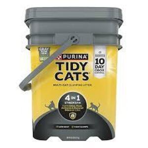 DESCRIPTION: (1) BUCKET OF CAT LITTER BRAND/MODEL: PURINA TIDY CATS SIZE: 35 LB RETAIL$: $20.00 EA QTY: 1