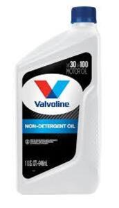 DESCRIPTION: (4) NON-DETERGENT OIL BRAND/MODEL: VALVOLINE INFORMATION: 30W100 SIZE: 1 QT RETAIL$: $7.99 EA QTY: 4