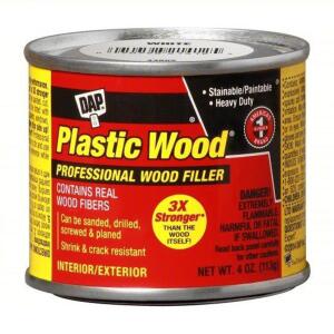 DESCRIPTION: (1) CASES OF (6) PLASTIC WOOD FILLER BRAND/MODEL: DAP #10L507 INFORMATION: WHITE SIZE: 4 OZ CANS RETAIL$: $8.54 PER CAN QTY: 1