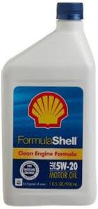 DESCRIPTION: (6) ENGINE OIL BRAND/MODEL: FORMULA SHELL SIZE: 5W-20 1 QT RETAIL$: $8.00 EA QTY: 6