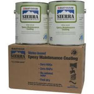 DESCRIPTION: (1) CASE OF (2) EPOXY MAINTENANCE COATINGBRAND/MODEL: SIERRA BY RUST-OLEUM #248291INFORMATION: OSHA SAFETY BLUESIZE: 1 GALLONRETAIL$: $169.95 EAQTY: 1