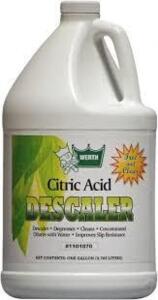 DESCRIPTION: (1) DESCALER BRAND/MODEL: WERTH INFORMATION: CITRIC ACID SIZE: 1 GALLON RETAIL$: $80.00 EA QTY: 1