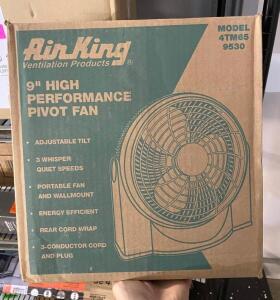 AIR KING 9" HIGH PERFORMANCE PIVOT FAN