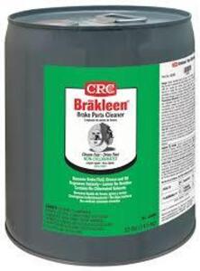 DESCRIPTION: (1) BRAKE PARTS CLEANER BRAND/MODEL: CRC BRAKLEEN SIZE: 5 GALLON RETAIL$: $328.25 EA QTY: 1