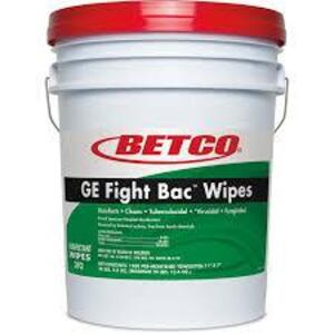 DESCRIPTION: (1) GE FIGHT BAC WIPES BRAND/MODEL: BETCO SIZE: 5 GALLON RETAIL$: $177.99 EA QTY: 1