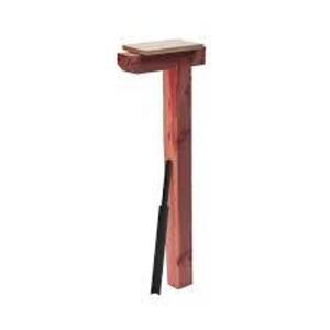 GILBRALTAR MAILBOXES Cedar Drive-in, Top Mount, Mailbox Post, Natural Finish