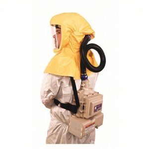 DESCRIPTION: (10) SAFETY HOOD BRAND/MODEL: 3M #56KE43 INFORMATION: YELLOW, MASK INCLUDED SIZE: SMALL/MEDIUM RETAIL$: $210.00 TOTAL QTY: 10