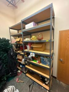 (5) - 9' X 4' X 2' SHELVING UNITS