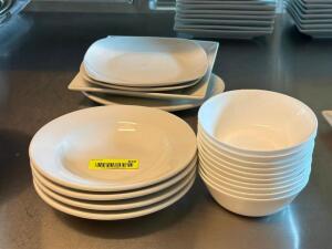 ASSORTED BOWLS AND PLATES