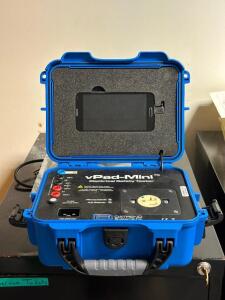 VPAD MINI ELECTRICAL SAFETY TESTER WITH CORDS AND HARD CASE