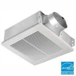 DELTA BREEZE Slim Series 80 CFM Ceiling or Wall Bathroom Exhaust Fan, ENERGY STAR