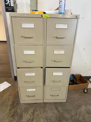 (2)- FILE CABINETS