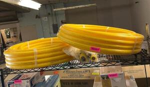 ASSORTED HOME FLEX TUBING WITH ADAPTERS INCLUDED (SEE ALL PHOTOS)