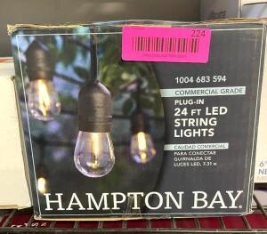 HAMPTON BAY 24FT LED STRING LIGHT KIT