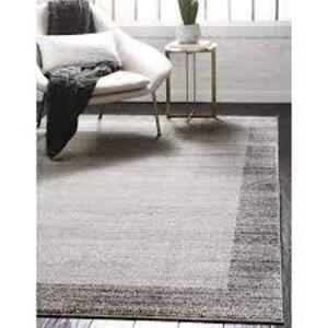 UNIQUE LOOM Del Mar Abigail Light Gray 6' 0 x 9' 0 Area Rug