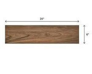 (40) SQ FT OF Baker Wood 6 in. x 24 in. Walnut Glazed Porcelain Floor and Wall Tile