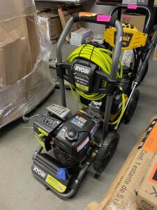 SOLD AS IS - STRING WILL NOT PULL - CONDITION UNKNOWN - RYOBI 3200 PSI PRESSURE WASHER