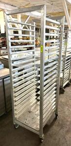 DESCRIPTION: FULL SIZE ALUMINUM PAN RACK QTY: 1