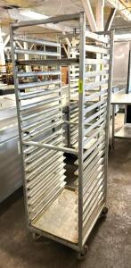 DESCRIPTION: FULL SIZE ALUMINUM PAN RACK QTY: 1