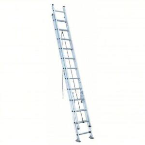 DESCRIPTION: (1) EXTENSION LADDER BRAND/MODEL: WERNER #41D318 INFORMATION: D-RUNG, 49 LB NET WT, 375LB LOAD CAPACITY SIZE: 24 FT INDUSTRY LADDER SIZE,