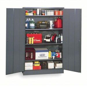 DESCRIPTION: (1) STORAGE CABINET BRAND/MODEL: PRODUCT NUMBER #1UFE8 INFORMATION: SWING HANDLE & KEYED SIZE: 48 IN X 22 IN X 78 IN, 24 GAUGE RETAIL$: $