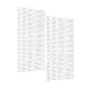 DESCRIPTION: (2) PEGBOARD PANEL BRAND/MODEL: APPROVED VENDOR #2MRV2 INFORMATION: WHITE, POLYPROPYLENE SIZE: ROUND, 9/32 IN PEG HOLE SIZE, 24 IN X 48 I