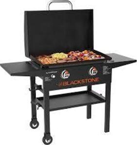 DESCRIPTION: (1) GRIDDLE WITH HOOD AND LEGS BRAND/MODEL: BLACKSTONE SIZE: 28" RETAIL$: $284.00 EA QTY: 1