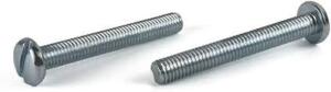 DESCRIPTION: (2) BOXES OF (100) SCREWS BRAND/MODEL: SLOT PAN SHEET METAL SCREWS INFORMATION: #8-32, SEE INSPECTION, ZINC PLATED SIZE: 5/8" QTY: 2