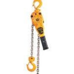 DESCRIPTION: (1) LEVER OPERATED CHAIN HOIST BRAND/MODEL: HARRINGTON #L5LB020-15 INFORMATION: YELLOW, 2 TON CAPACITY SIZE: 15' RETAIL$: $469.95 EA QTY: