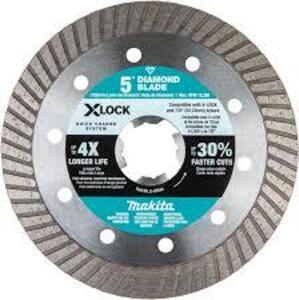 DESCRIPTION: (1) DIAMOND BLADE CUTTING WHEEL BRAND/MODEL: MAKITA #E-07244 SIZE: 5" RETAIL$: $19.59 EA QTY: 1