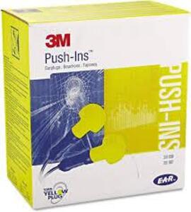 DESCRIPTION: (1) CASE OF (200) PAIRS OF EAR PLUGS BRAND/MODEL: 3M PUSH-INS INFORMATION: YELLOW, CORDED RETAIL$: $49.49 EA QTY: 1