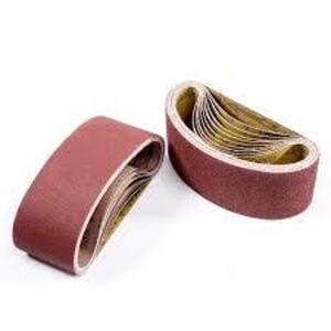 DESCRIPTION: (4) SANDING BELTS BRAND/MODEL: $143.71 EA INFORMATION: 150 GRIT SIZE: 3-1/2" X 15-1/2" RETAIL$: $9.16 EA QTY: 4