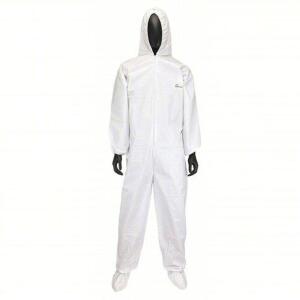 DESCRIPTION: (25) PAIRS OF COVERALLS BRAND/MODEL: WEST CHESTER PROTECTIVE #34UJ86 INFORMATION: WHITE, ELASTIC WRIST, ELASTIC W/BOOT COVERS ANKLE SIZE: