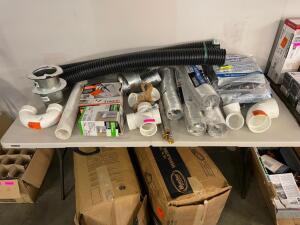 LARGE ASSORTMENT OF PLUMBING AND HVAC PRODUCTS AS SHOWN (SEE ADDITIONAL PHOTOS)