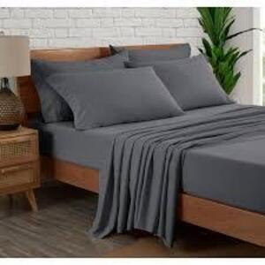 DESCRIPTION: (1) TWIN SHEET SET BRAND/MODEL: MAINSTAYS INFORMATION: GRAY RETAIL$: $8.44 EA QTY: 1