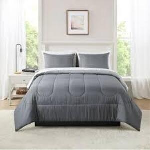 DESCRIPTION: (1) COORDINATED BEDDING SET BRAND/MODEL: MAILSTAYS INFORMATION: GRAY SIZE: TWIN RETAIL$: $26.96 EA QTY: 1