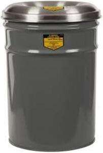 DESCRIPTION: (1) FIRE RESISTANT STEEL DRUM BRAND/MODEL: JUSTRITE SIZE: 6 GALLON RETAIL$: $200.00 EA QTY: 1