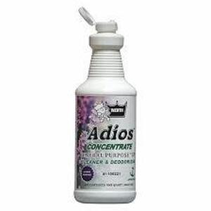 DESCRIPTION: (12) CONCENTRATE CLEANER AND DEODORIZER BRAND/MODEL: WERTH ADIOS #35YL42 SIZE: 1 QT RETAIL$: $10.00 EA QTY: 12