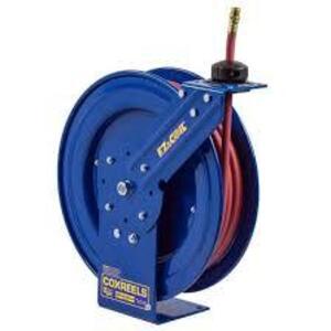 DESCRIPTION: (1) SPRING WHEEL WITH EZ COIL BRAND/MODEL: COXREELS #EZ-SH-350 INFORMATION: BLUE SIZE: 3/8" X 50' RETAIL$: $537.99 EA QTY: 1