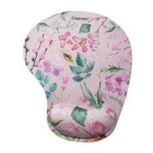 DESCRIPTION: (14) OVAL MOUSE PAD WITH WRIST SUPPORT BRAND/MODEL: INSTEN #EFC-POTHOPTMO422 INFORMATION: FLORAL PINK RETAIL$: $11.69 EA QTY: 14