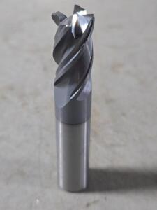 DESCRIPTION: (2) CARBIDE CORNER RADIUS END MILLS BRAND/MODEL: GORILLA GM12RH4 SIZE: 1/2" DIA 0.03" RAD RETAIL$: $174.04 QTY: 2