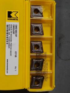 DESCRIPTION: (20) CARBIDE TURNING INSERTS BRAND/MODEL: KENNAMETAL CNMG160612RP RETAIL$: $365.85 QTY: 20