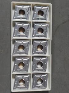 DESCRIPTION: (10) CCARBIDE TURNING INSERTS BRAND/MODEL: SECO CNMG642-M3 RETAIL$: $430.00 QTY: 10